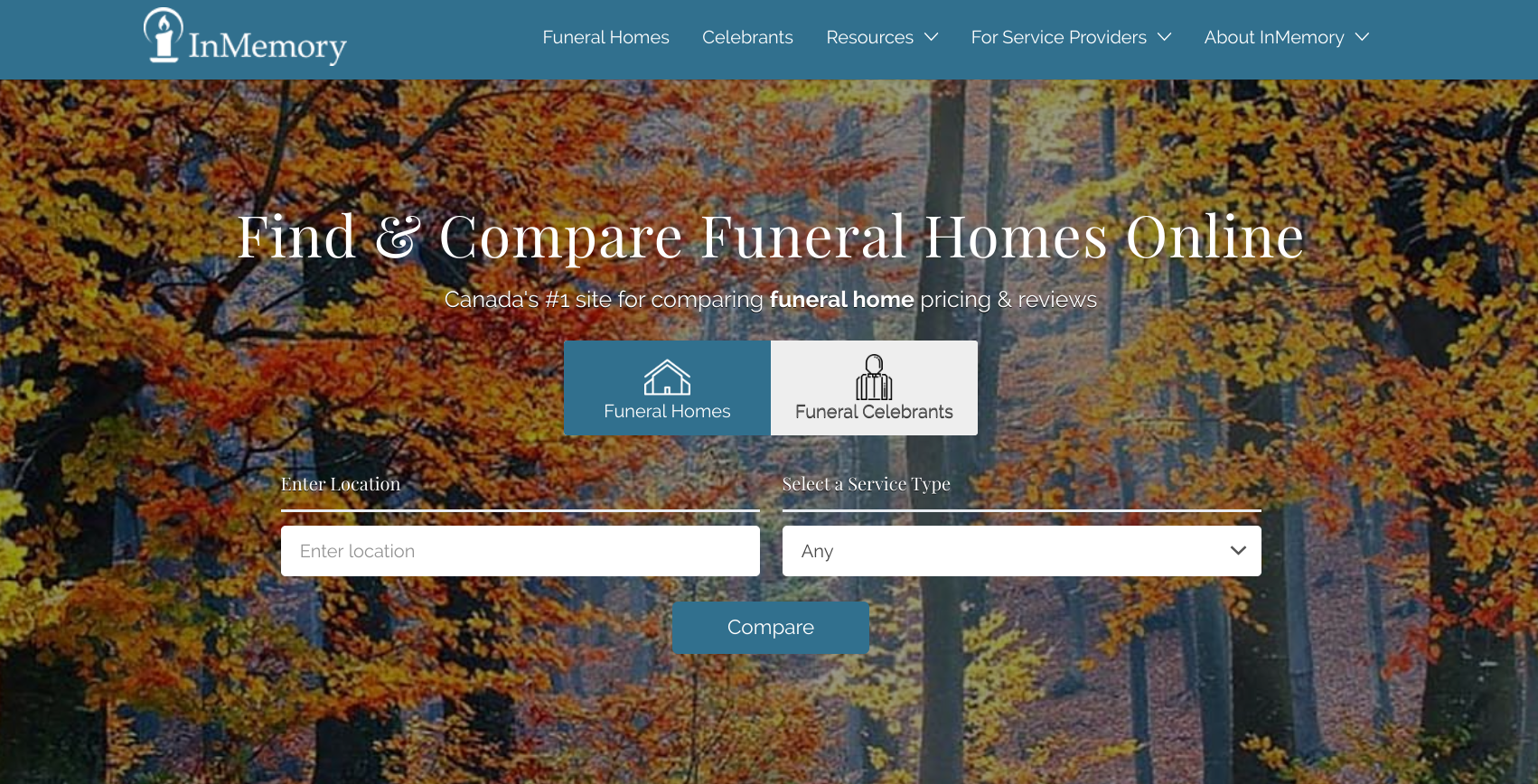 Death Care Industry _ InMemory Home Page _ price comparison site