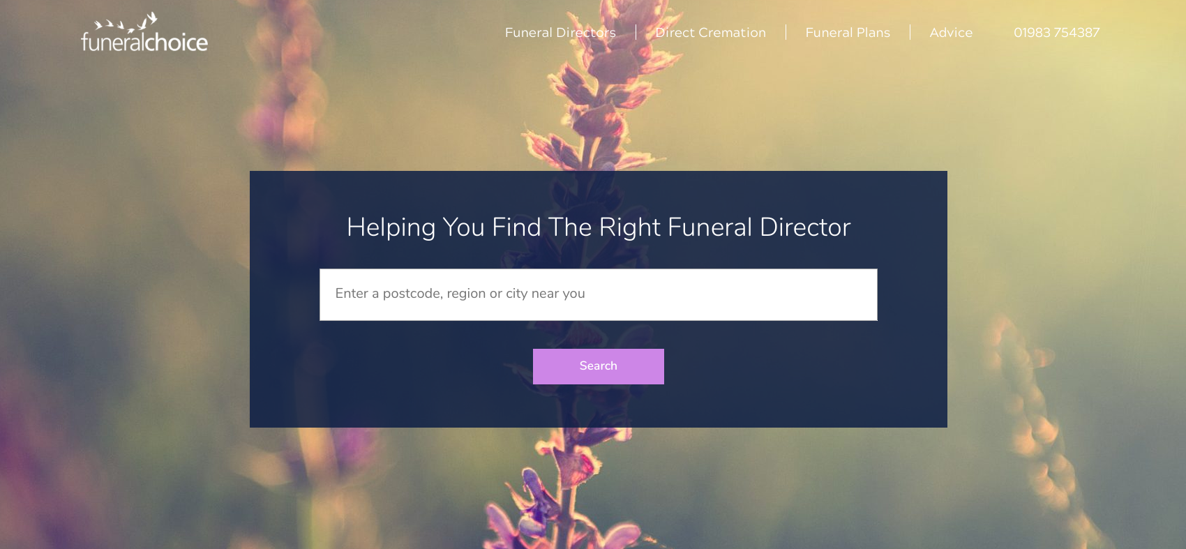 Death Care Industry_ Funeral Choice Home page _ price comparison site