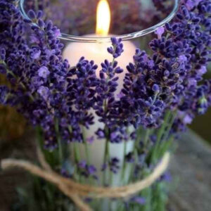Lavender Funeral Floral arrangement