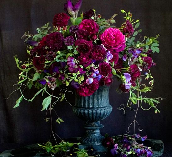 death care industry _ Jewel Tone Floral Arrangement